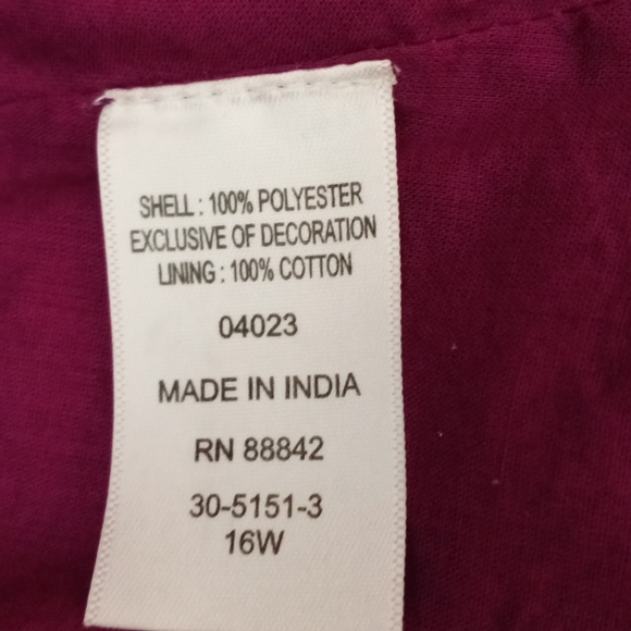 Roaman's Dark Berry Blouse With Studs 💜☔🍇 - Picture 10 of 11